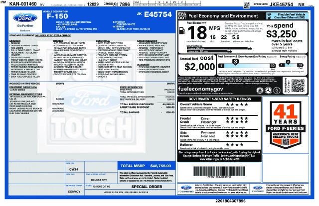 2018 Ford F-150 Lariat 5.0L V8