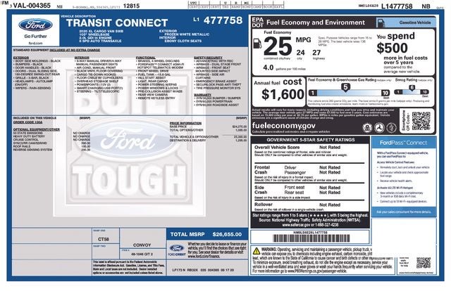 2020 Ford Transit Connect XL