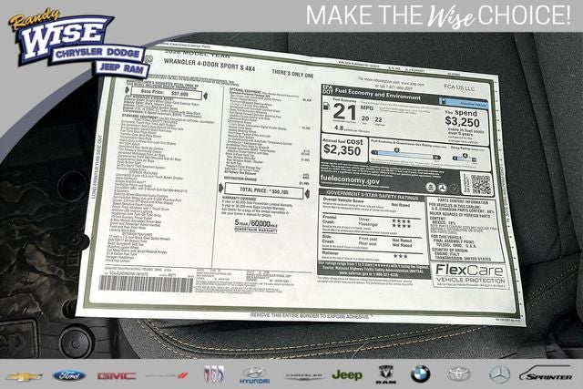 2026 Jeep Wrangler WRANGLER 4-DOOR SPORT S