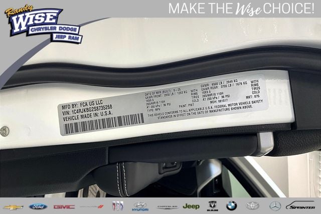 2025 Jeep Grand Cherokee GRAND CHEROKEE L LIMITED 4X4