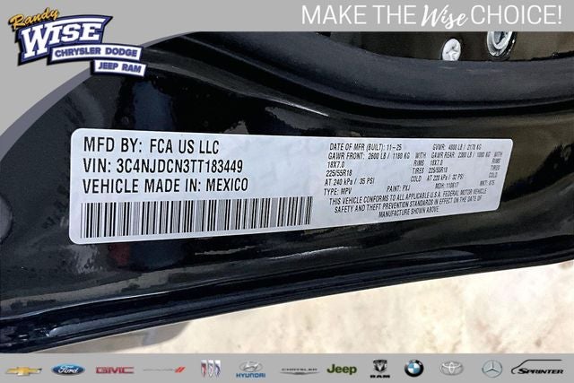 2026 Jeep Compass COMPASS LIMITED 4X4