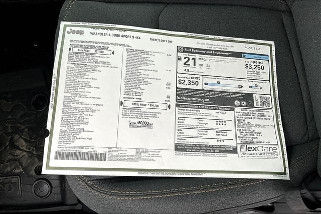 2026 Jeep Wrangler WRANGLER 4-DOOR SPORT S