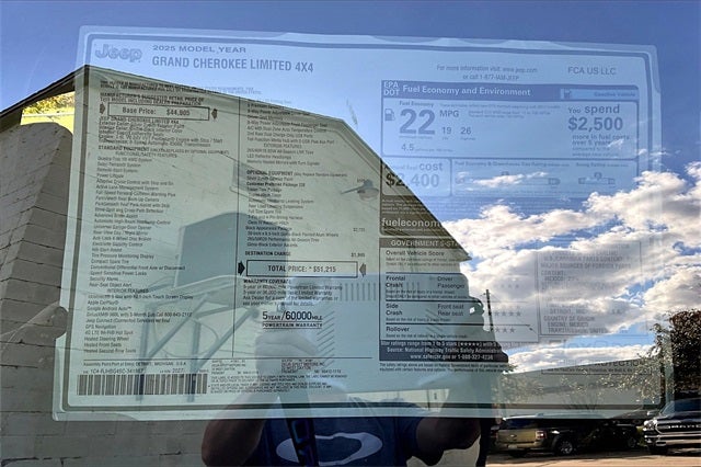 2025 Jeep Grand Cherokee GRAND CHEROKEE LIMITED 4X4