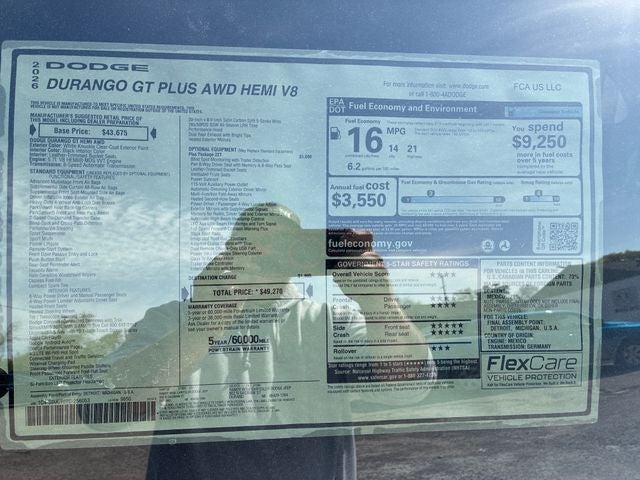 2026 Dodge Durango GT Plus HEMI V8