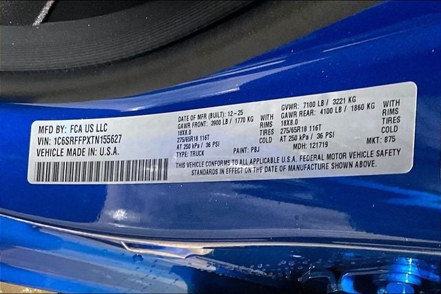 2026 RAM Ram 1500 RAM 1500 BIG HORN CREW CAB 4X4 5'7' BOX